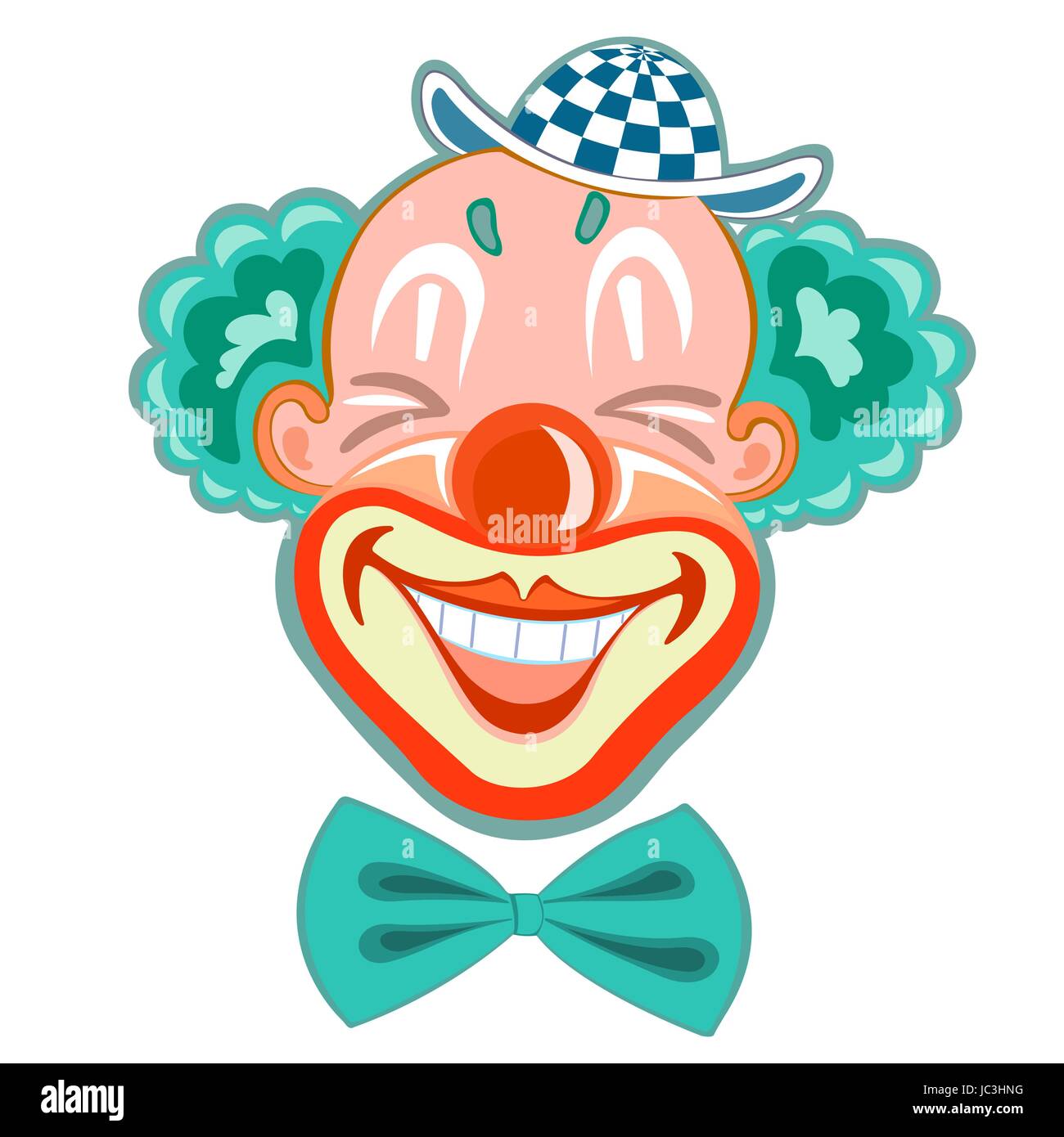 happy clown face clipart