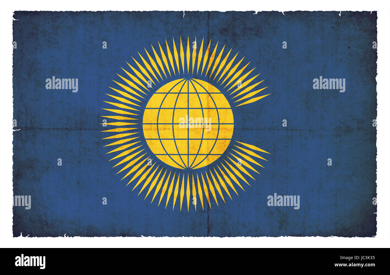 Flagge vom Commonwealth of Nations (Großbritannien) im Grunge-Design Stock Photo