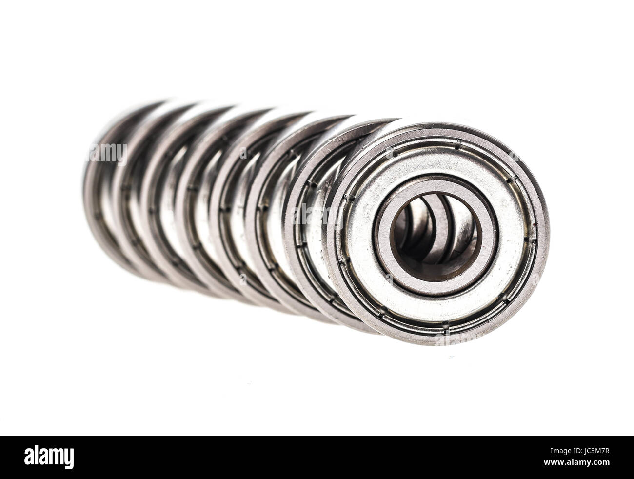New replacement Roller Skate Bearings isolated on white background
