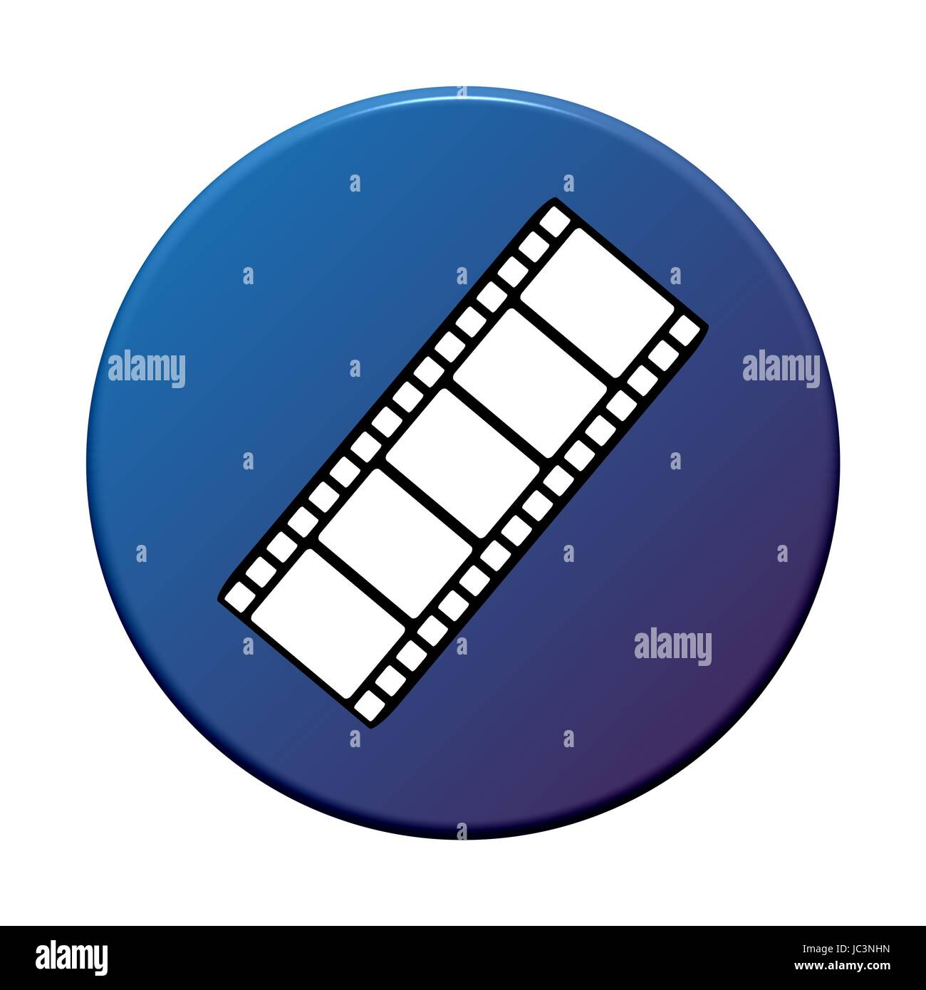 Films Button Image button around: film Stock Photo - Alamy