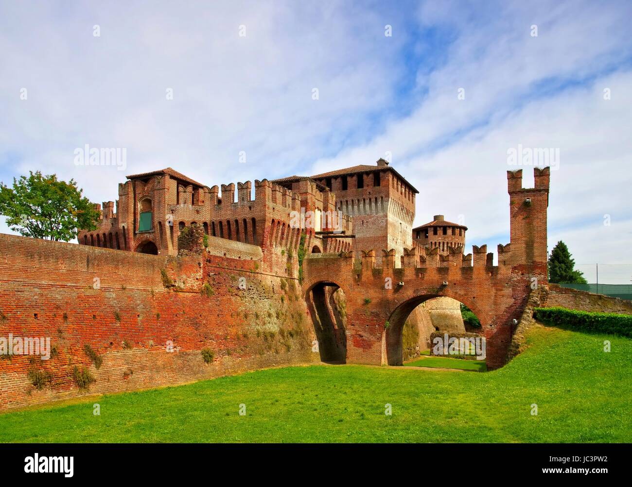 Soncino Burg - Soncino castle 02 Stock Photo