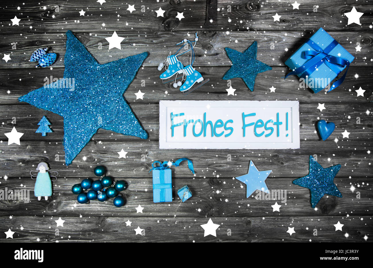 Merry Christmas Greetings In German Language Decoration In Rustic