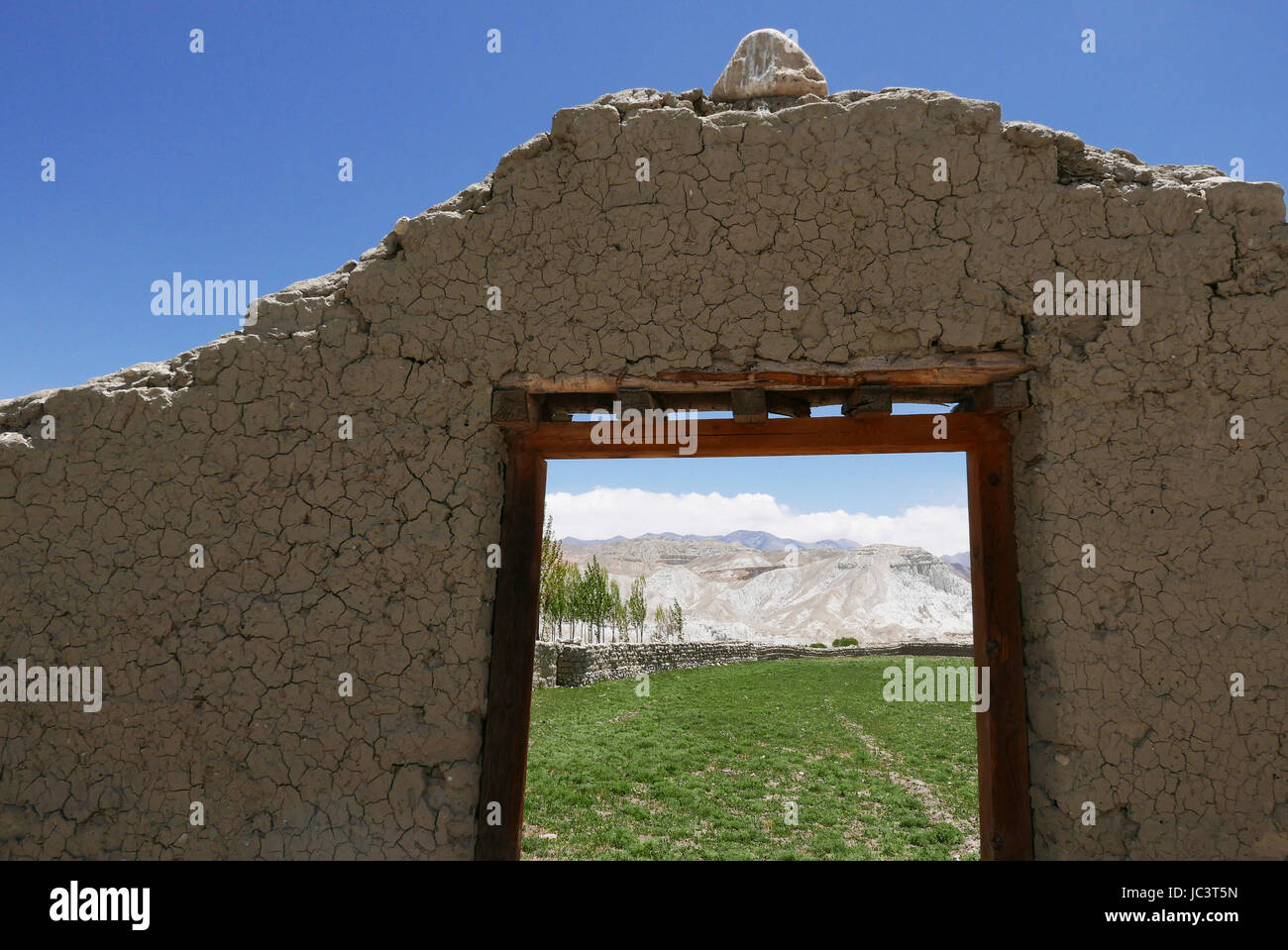 the mud walls of