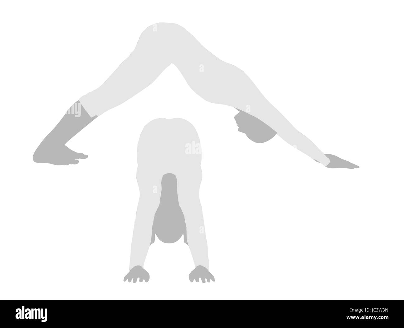 Vector - EPS 10 vector illustration of Yoga Pose Stock Vector