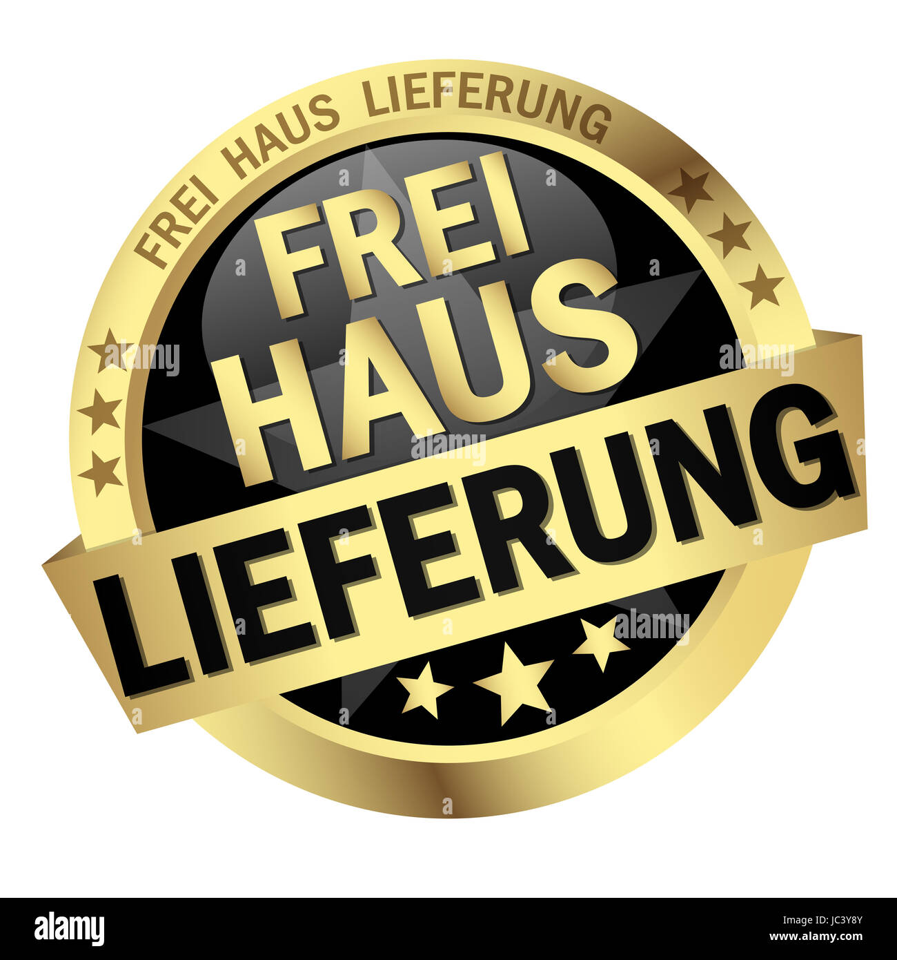 vector of button - Frei Haus Lieferung Stock Photo