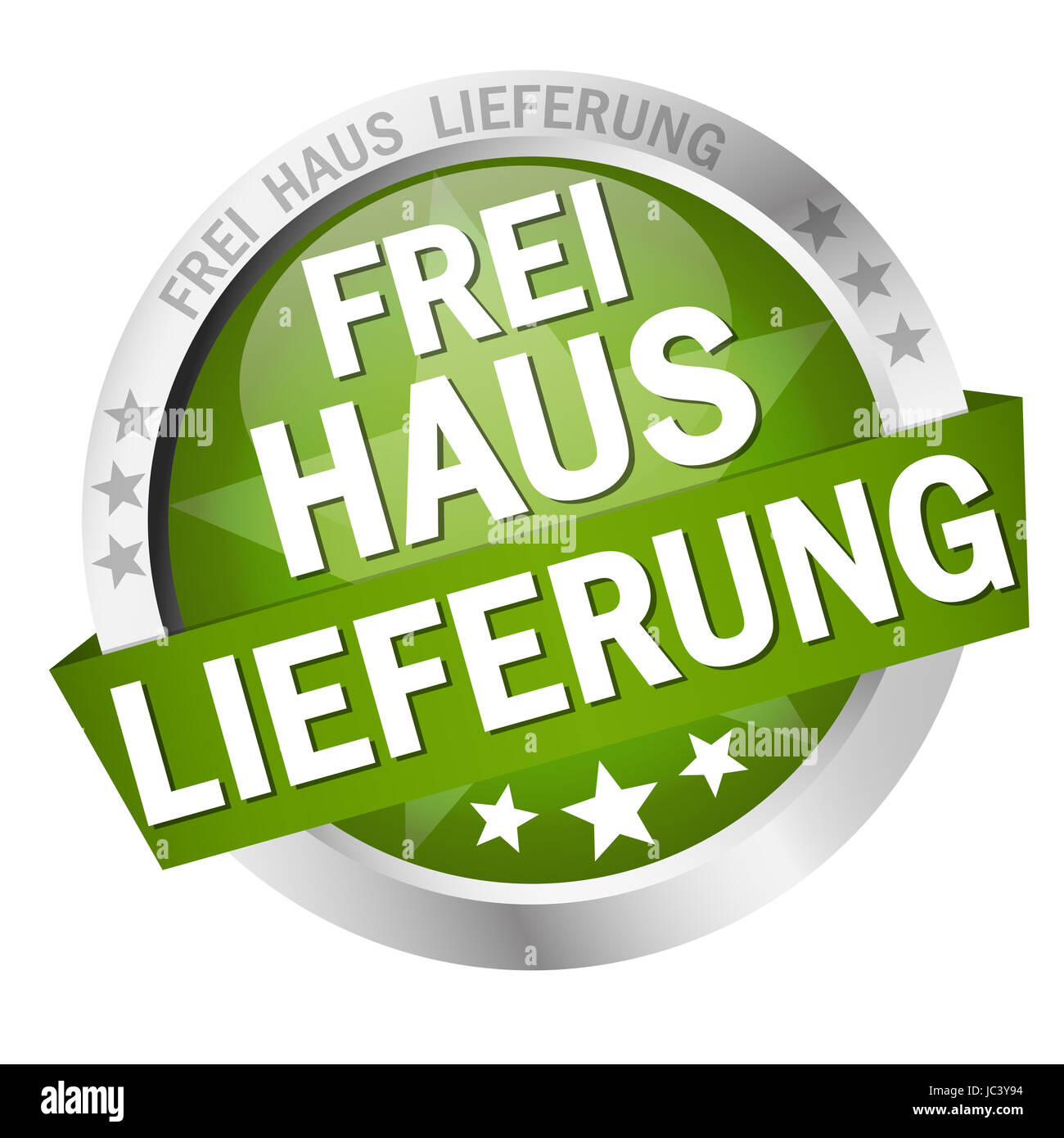 vector of button - Frei Haus Lieferung Stock Photo