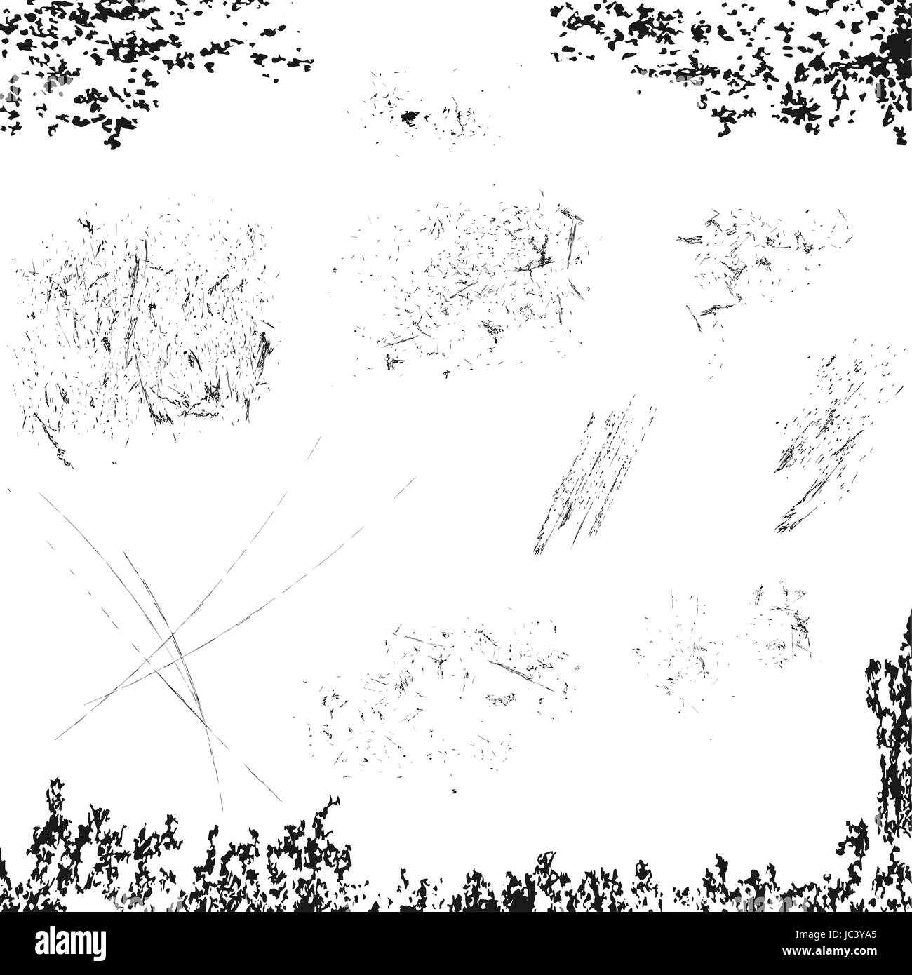 vector of grunge vintage elements in groups Stock Photo