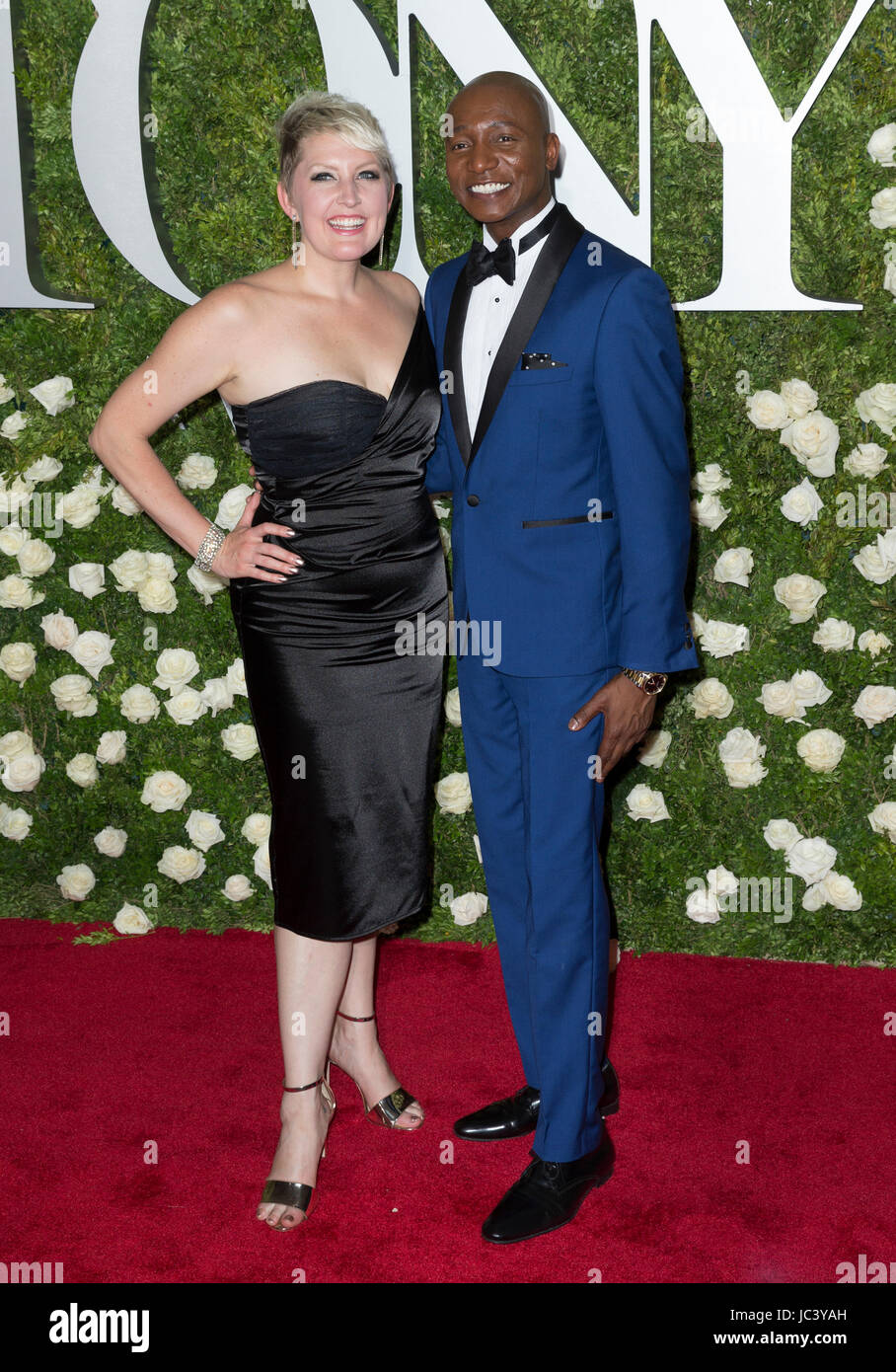 New York, NY USA - June 11, 2017: Natalie Joy Johnson and Kevin Smith