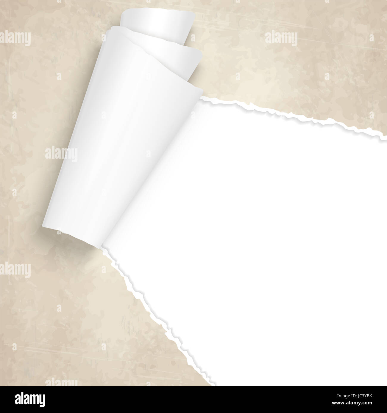 vector of ripped openold vintage paper Stock Photo - Alamy