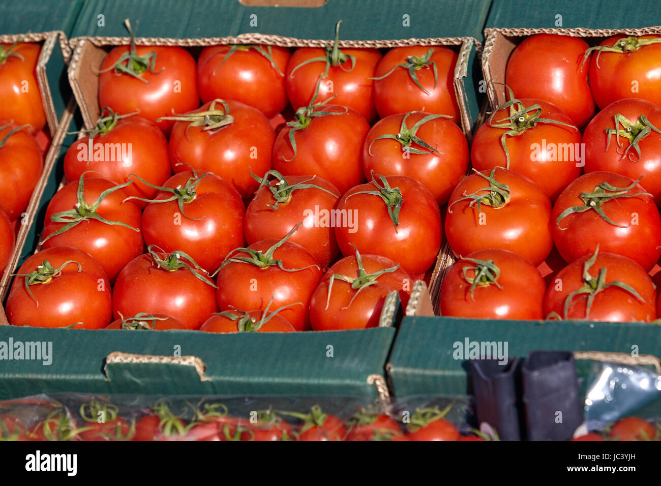 red tomatoes background. Group of tomatoes Stock Photo - Alamy