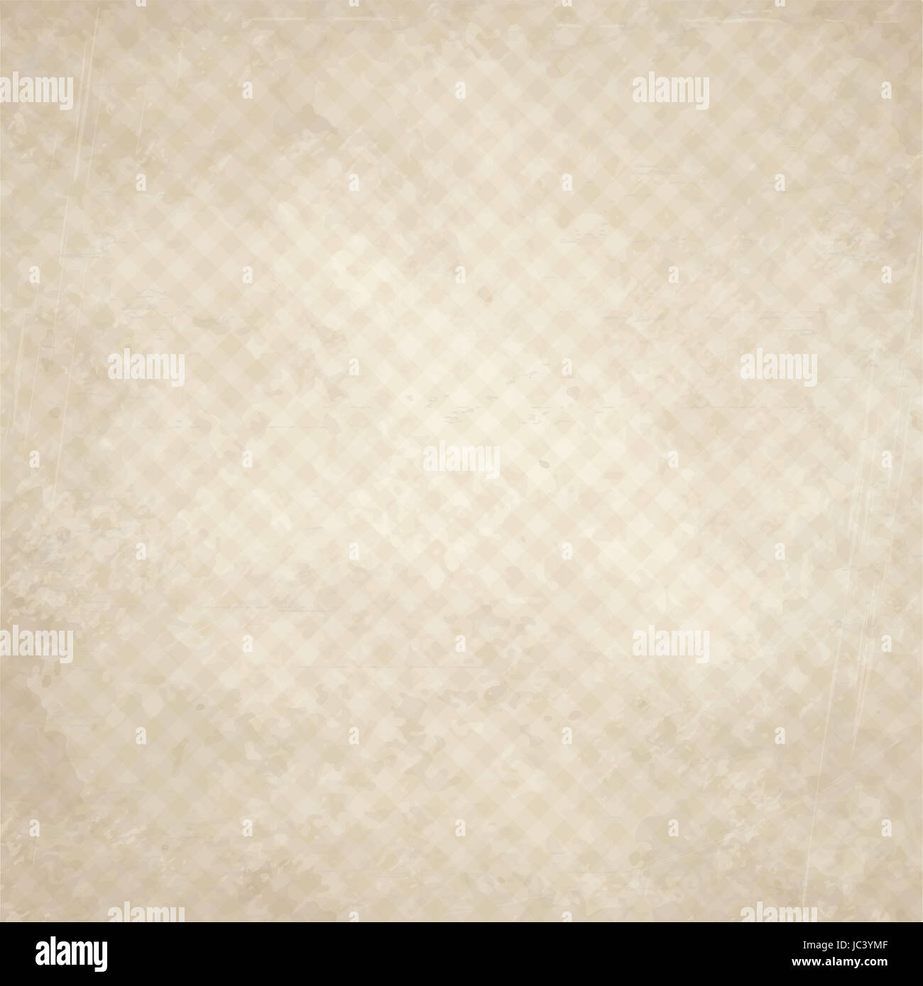 vector of old vintage paper background with checkered pattern Stock Photo
