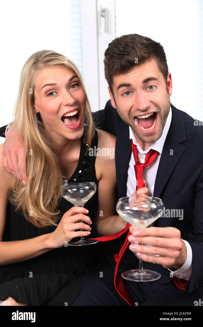 man and woman in evening wear Stock Photo - Alamy