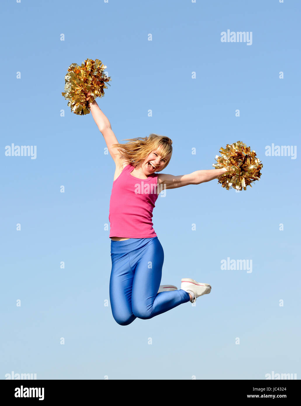 cheerleader jubelt Stock Photo