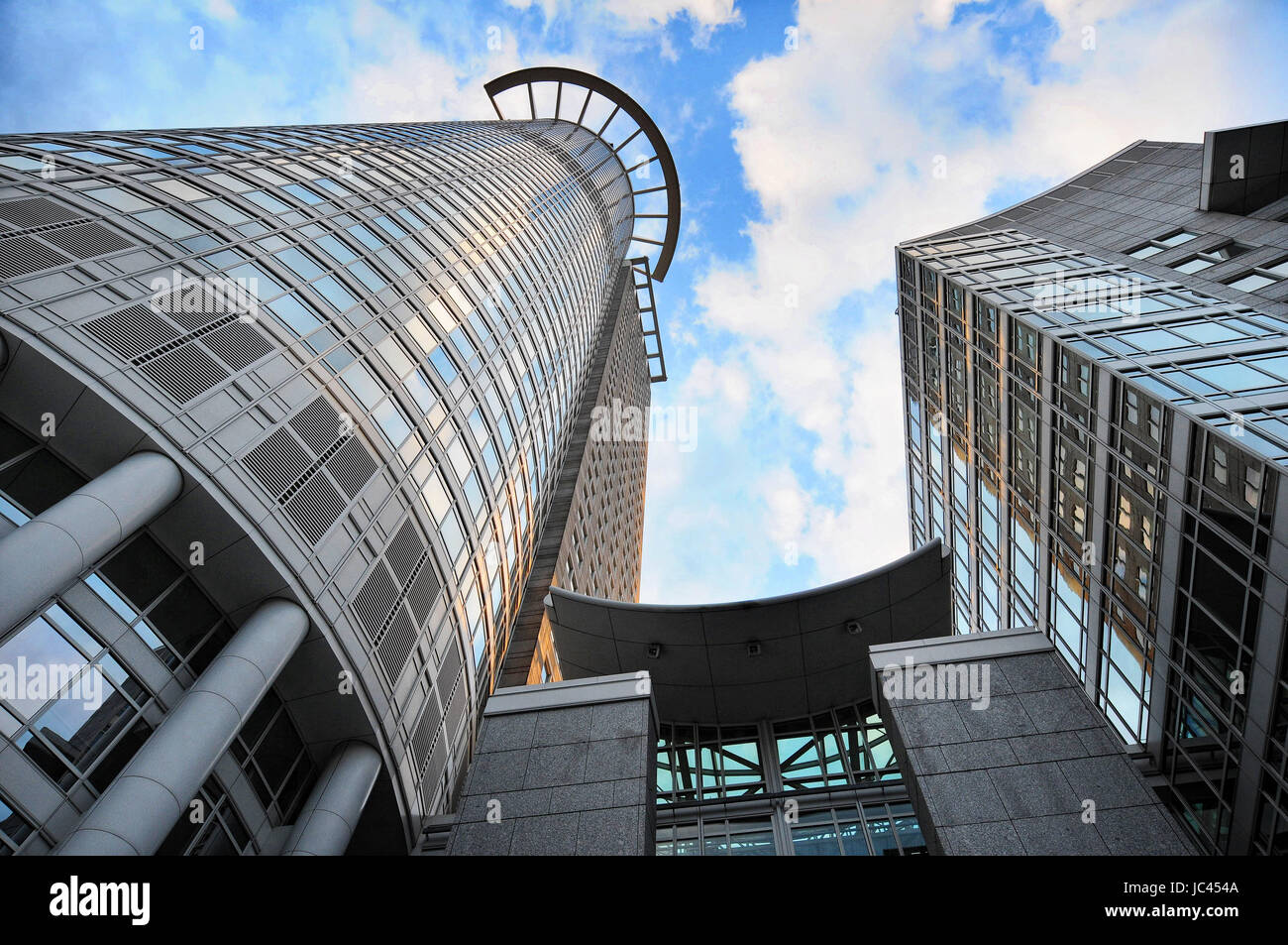 frankfurt skyline architecture dz bank Stock Photo - Alamy