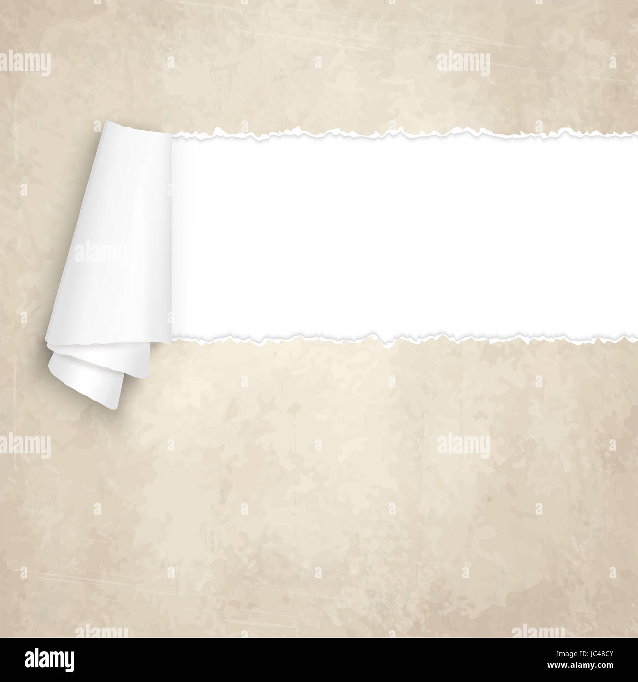vector of ripped openold vintage paper Stock Photo - Alamy