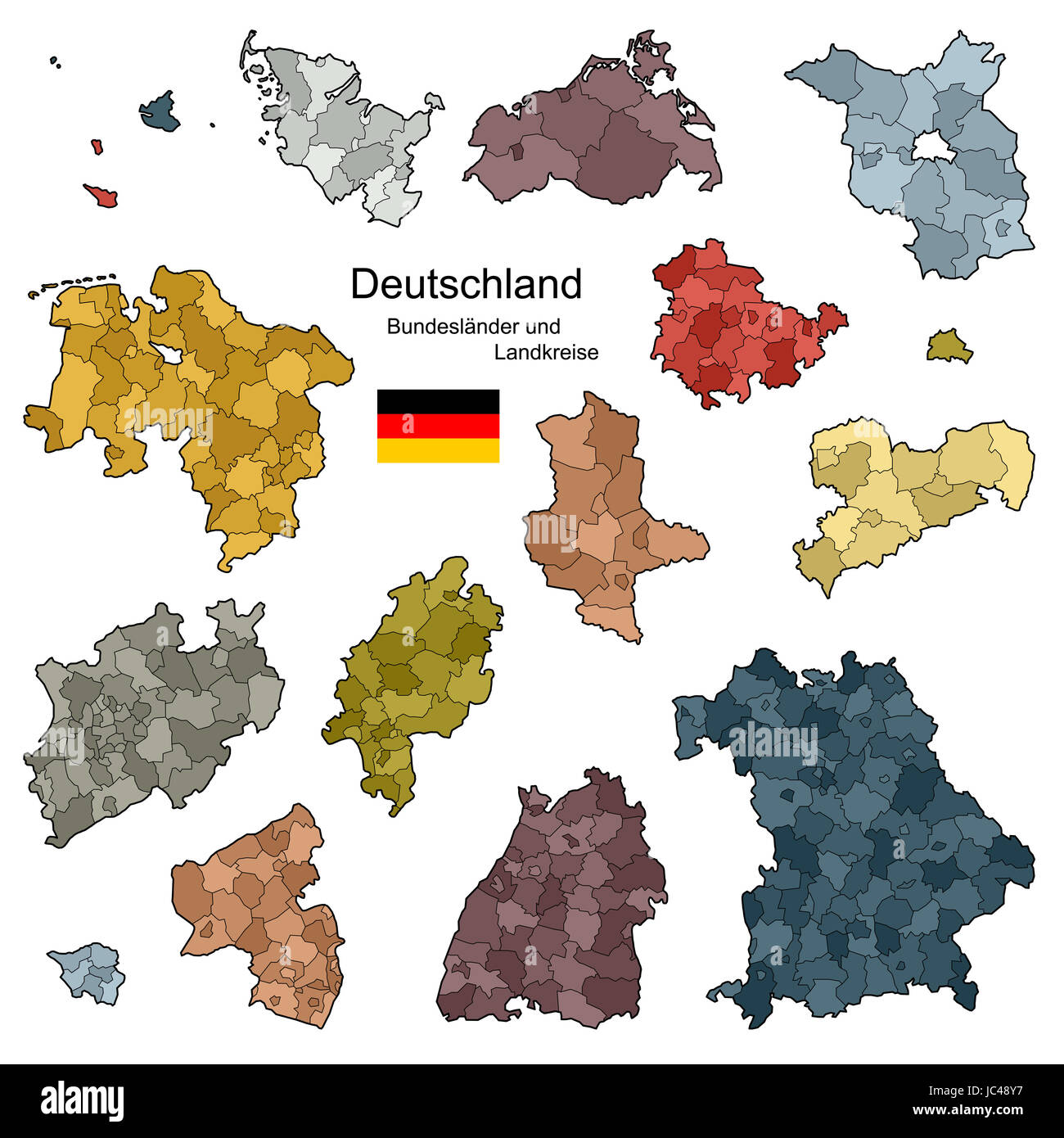 East west berlin map hi-res stock photography and images - Alamy