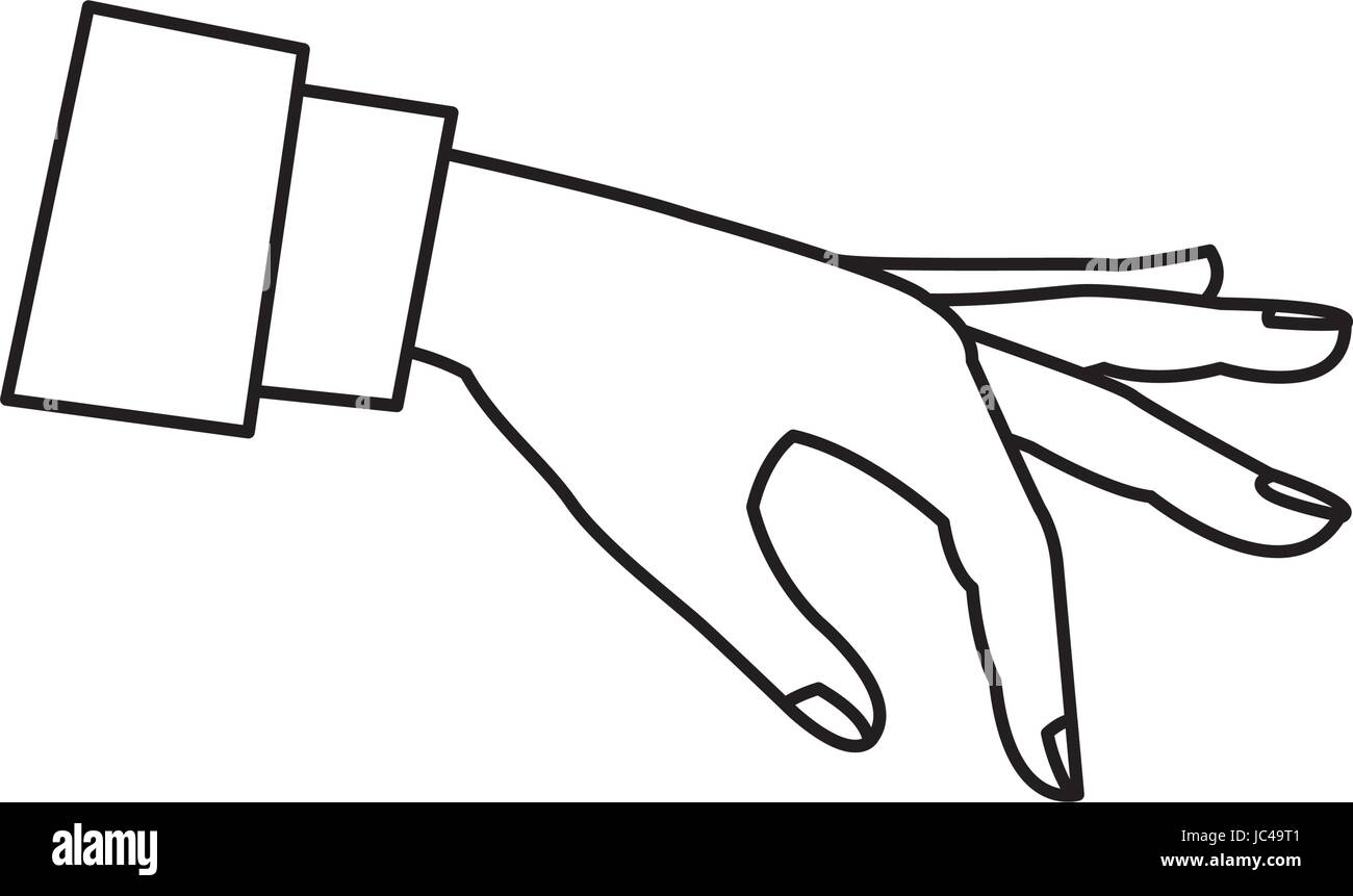 cartoon human hand man gesture icon Stock Vector Image & Art - Alamy