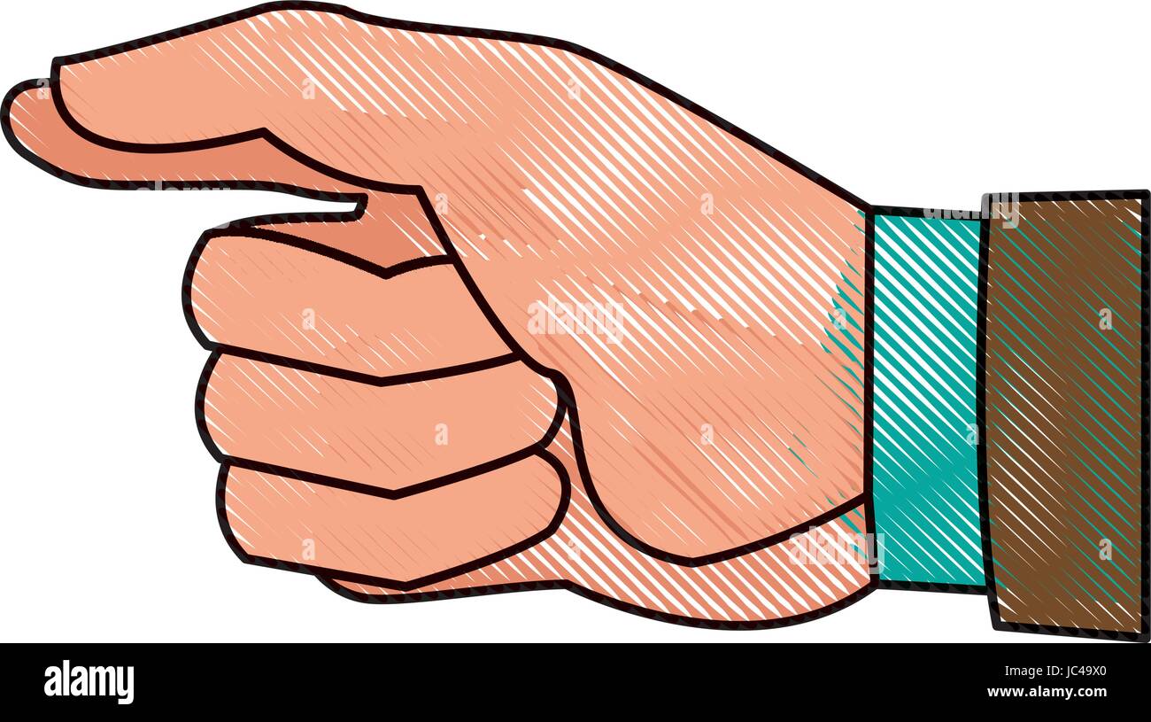 cartoon human hand man gesture icon Stock Vector Image & Art - Alamy