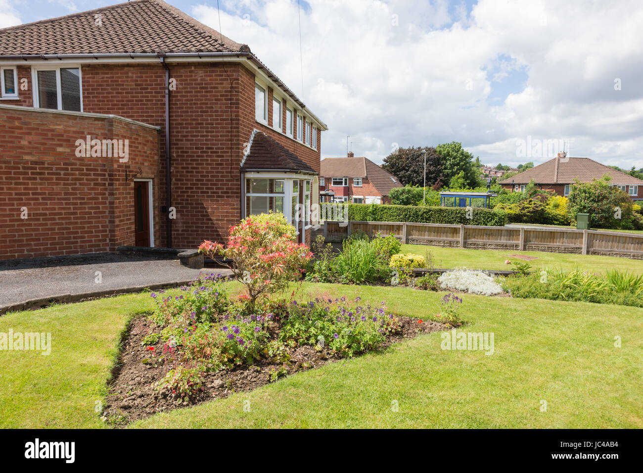Private owned houses Halesowen UK West Midlands occupiers Stock Photo