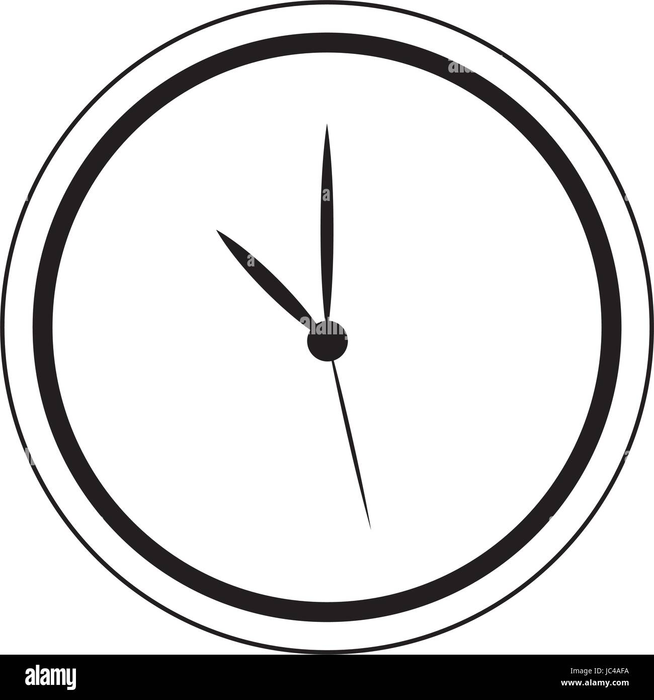 classic round wall clock with arrows Stock Vector Image & Art - Alamy
