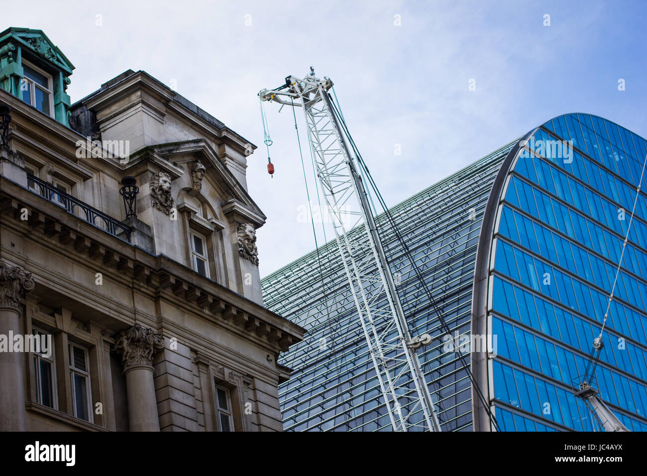 Old and new buildings jostle for space in central London Stock Photo ...