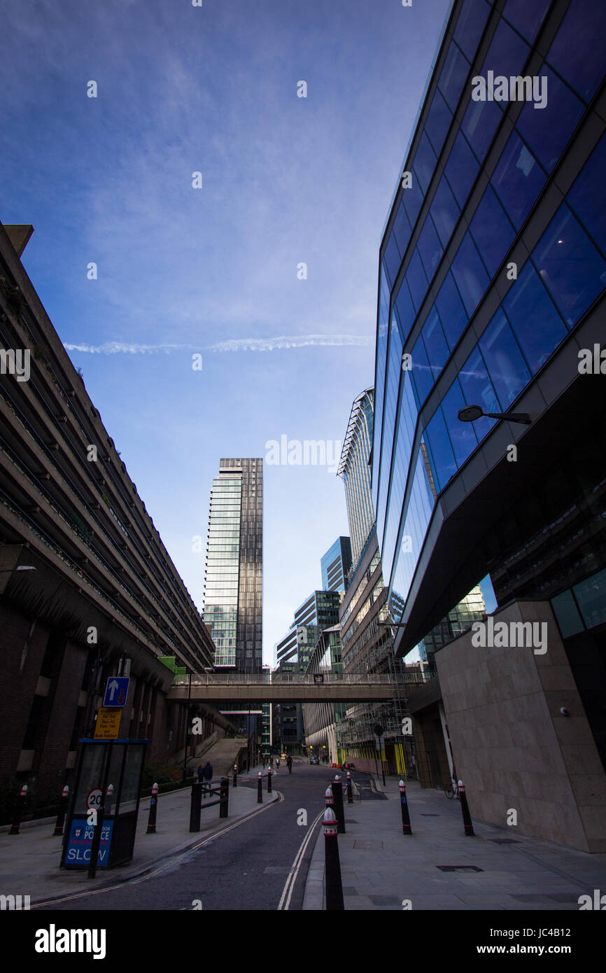 Old and new buildings jostle for space in central London Stock Photo ...