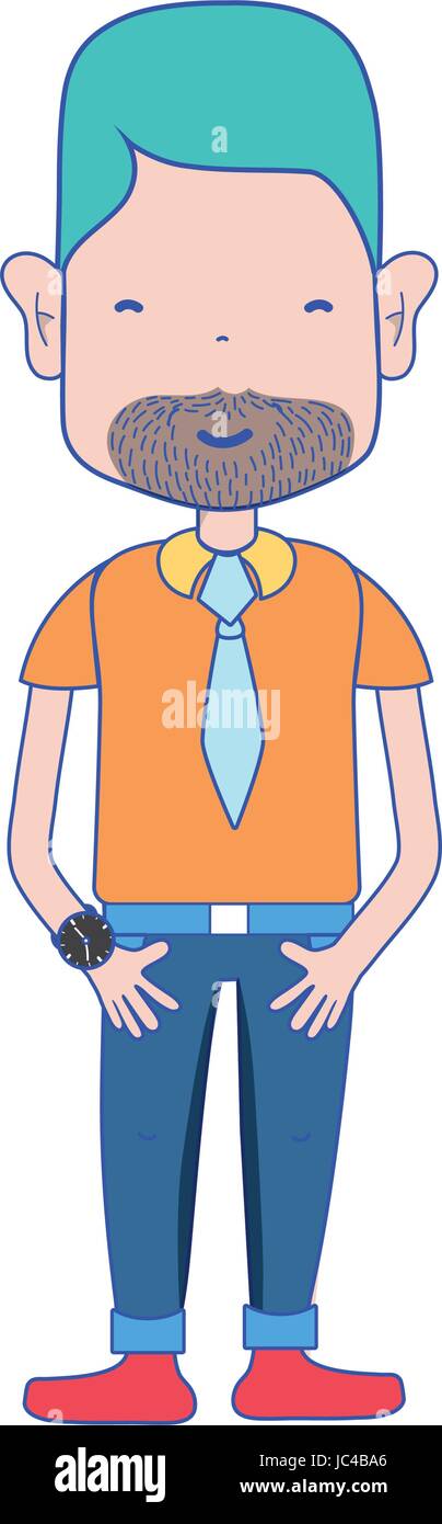 man with casual clothes and hairstyle Stock Vector Image & Art - Alamy
