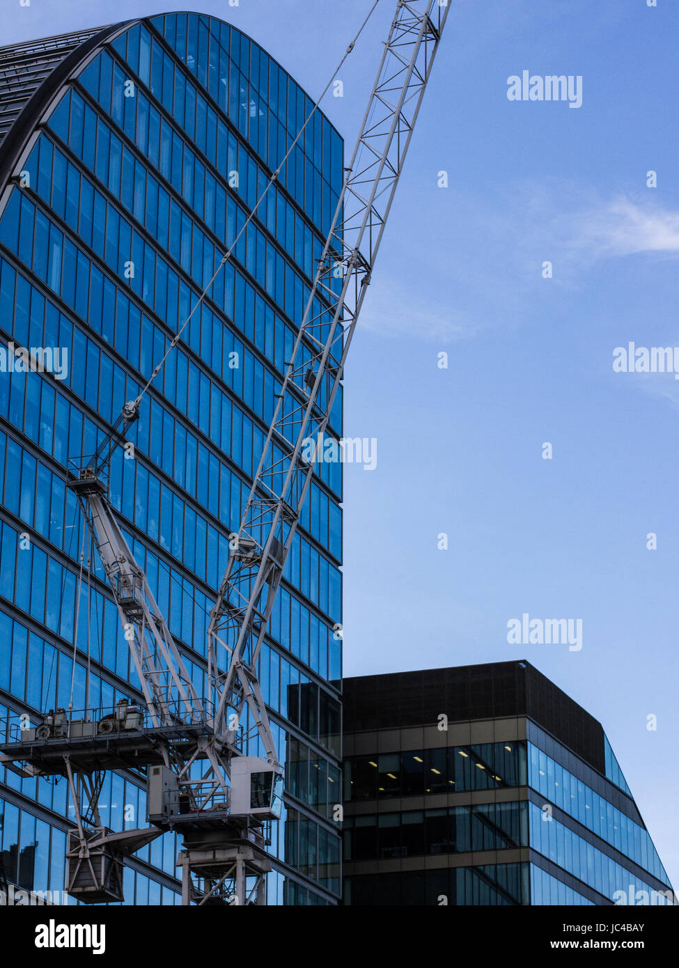 Old and new buildings jostle for space in central London Stock Photo ...
