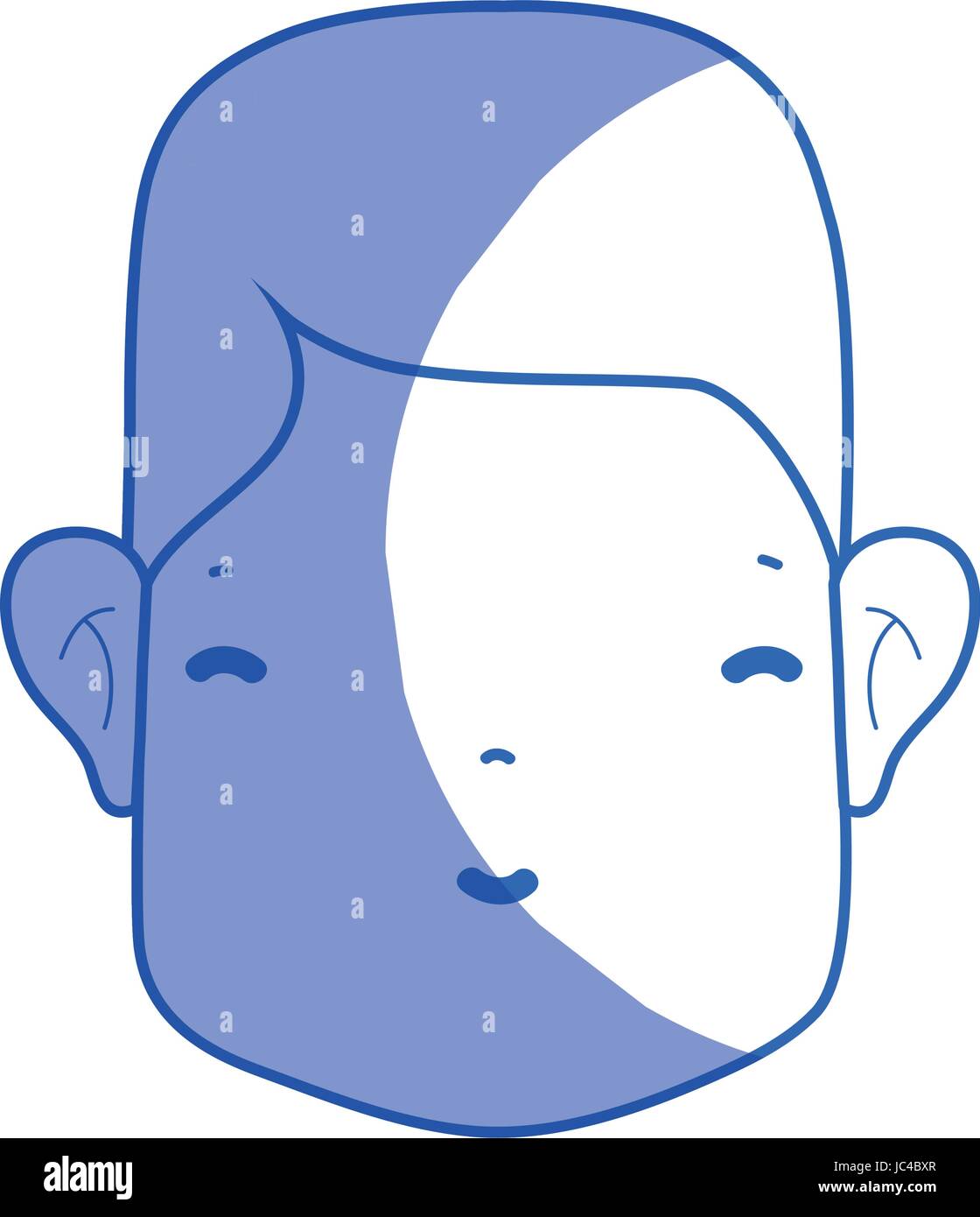 silhouette man head with face and hairstyle Stock Vector Image & Art ...