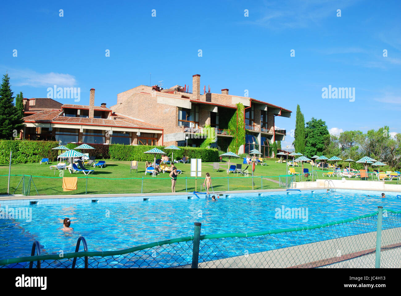 Swimming pool. Parador, Segovia, Spain Stock Photo - Alamy