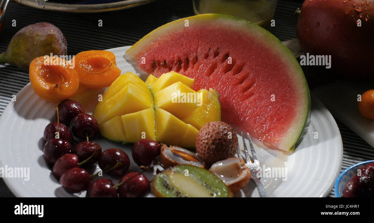 Tropical fruits assortment close hi-res stock photography and images ...