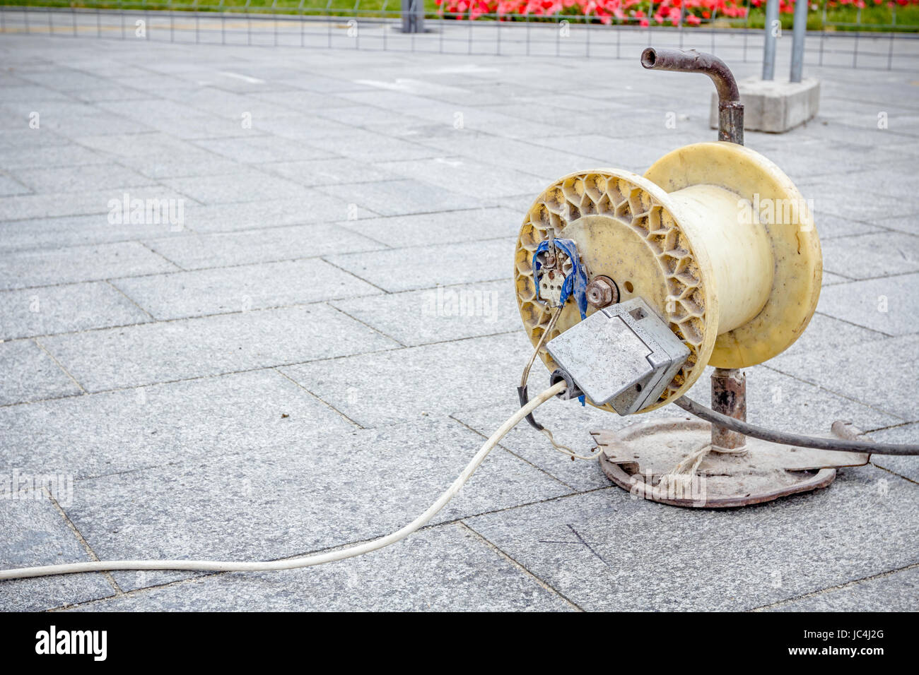 Extension cord construction site hires stock photography and images Alamy