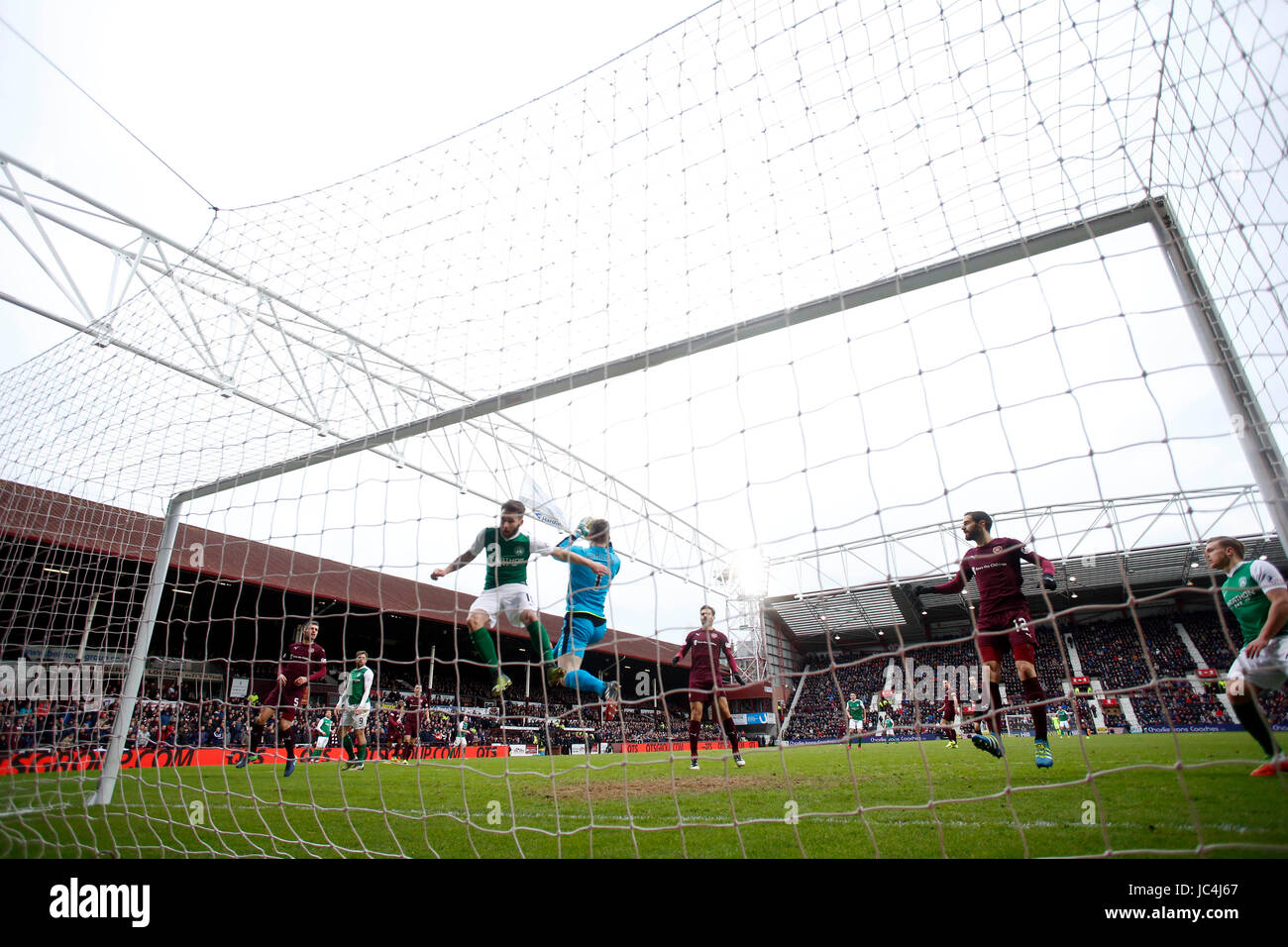 Ground gv during the Scottish Cup, Fifth Round match at Tynecastle, Edinburgh. Stock Photo