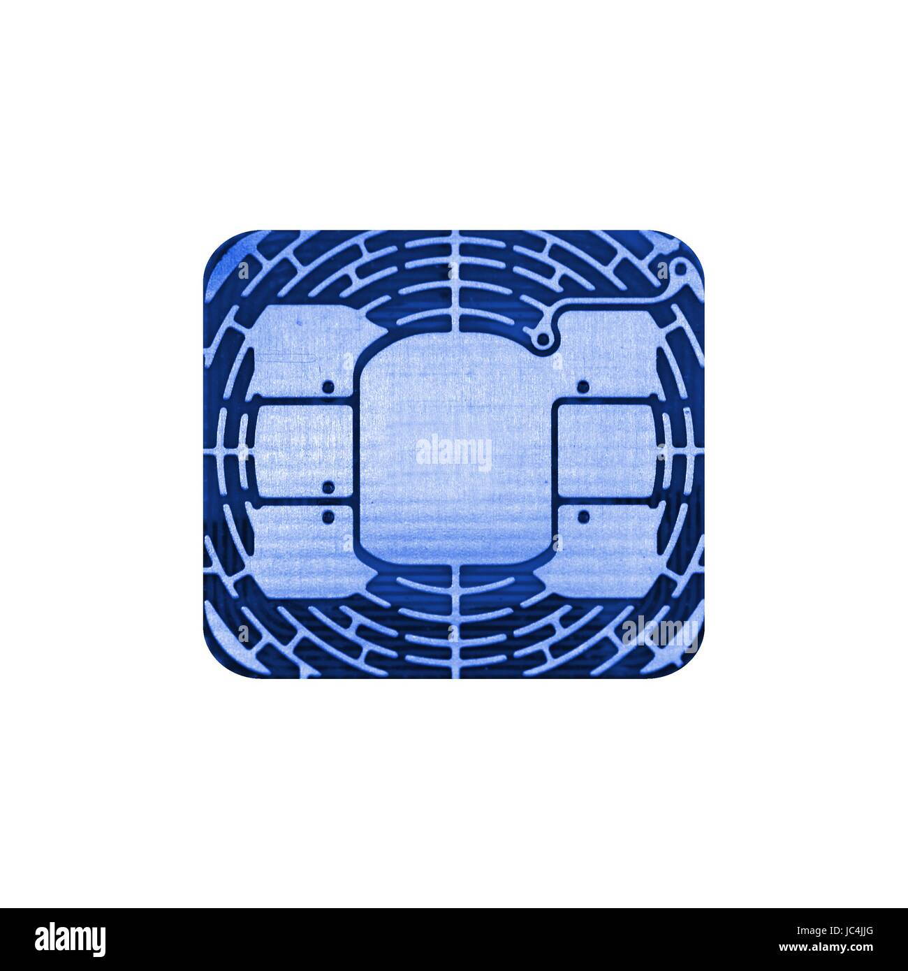 A close up shot of a sim card Stock Photo
