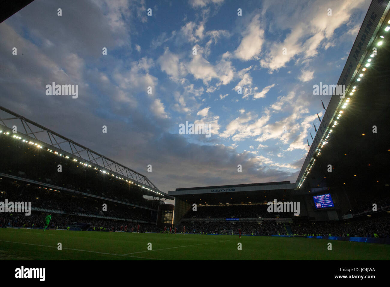 Ground GV during the Ladbrokes Scottish Premiership match at Ibrox Stadium, Glasgow. Stock Photo