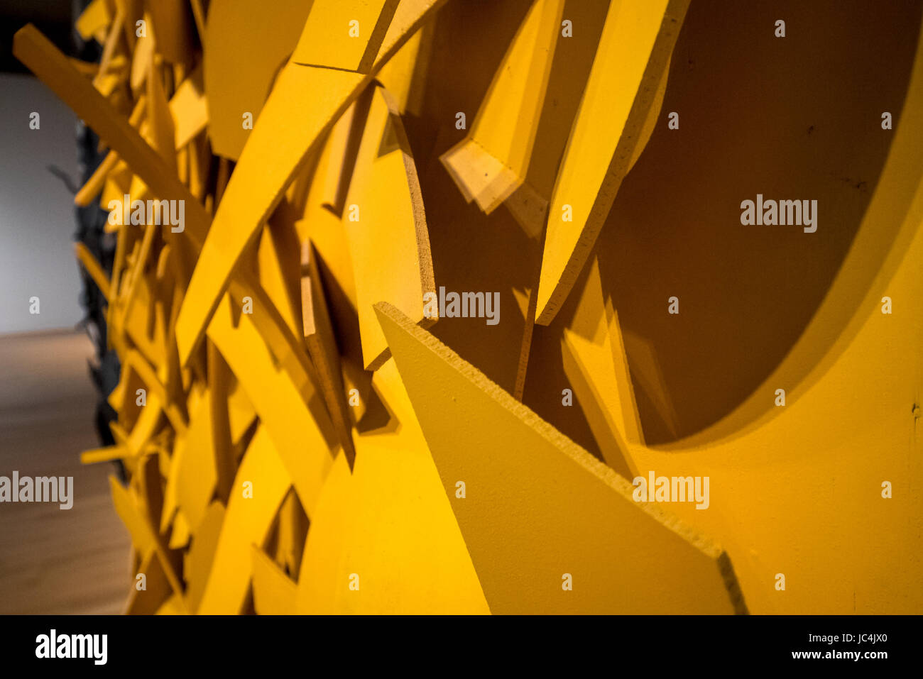yellow wall art Stock Photo Alamy