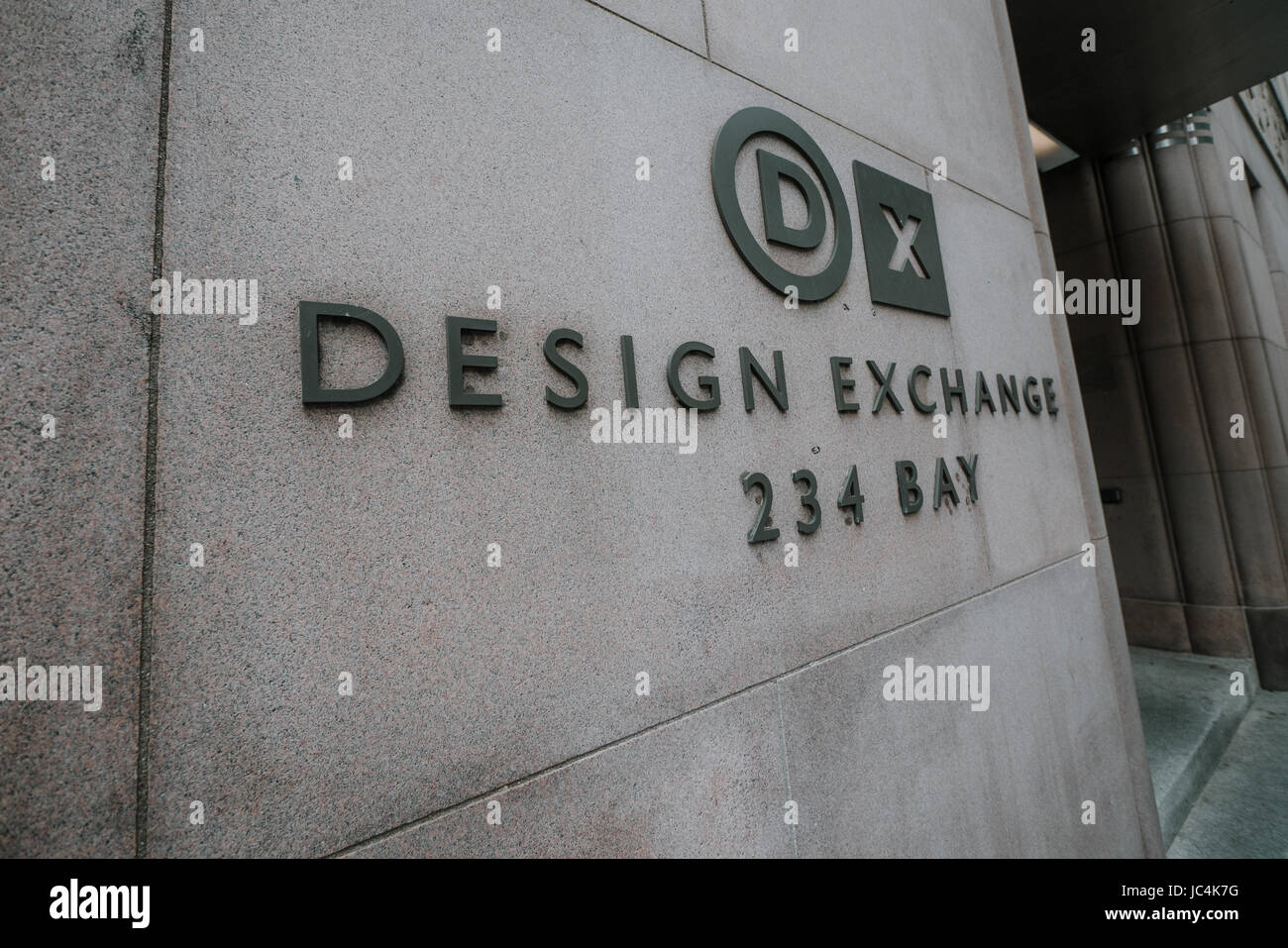 toronto design exchange sign Stock Photo Alamy