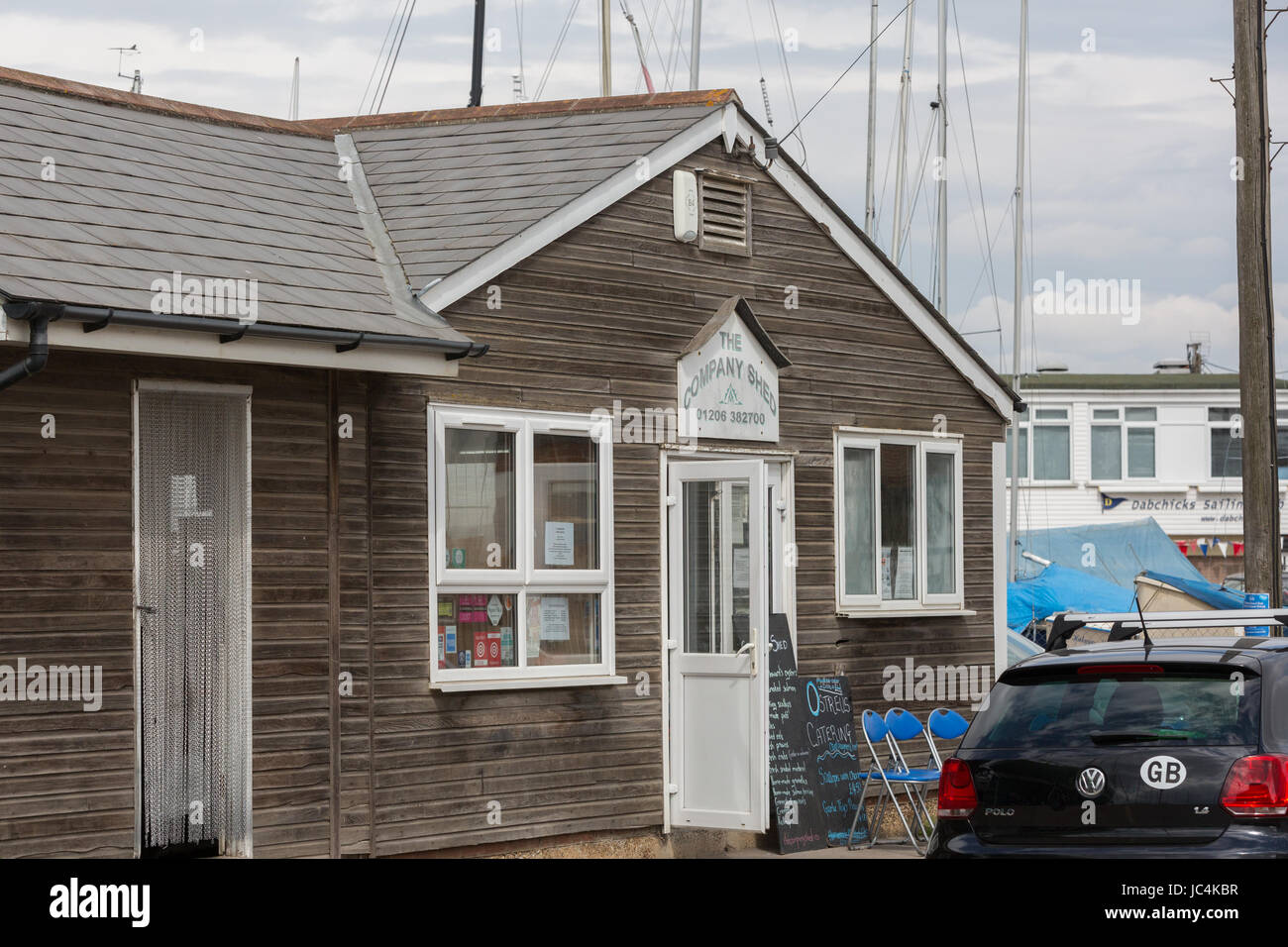 West Mersea, The Company Shed restaurant Stock Photo