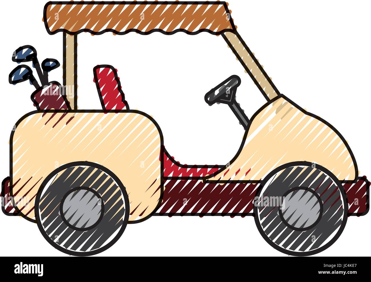 Golf caddy vehicle Stock Vector Image & Art Alamy