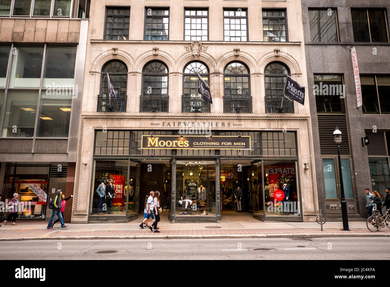 moores mens clothing store in canada Stock Photo