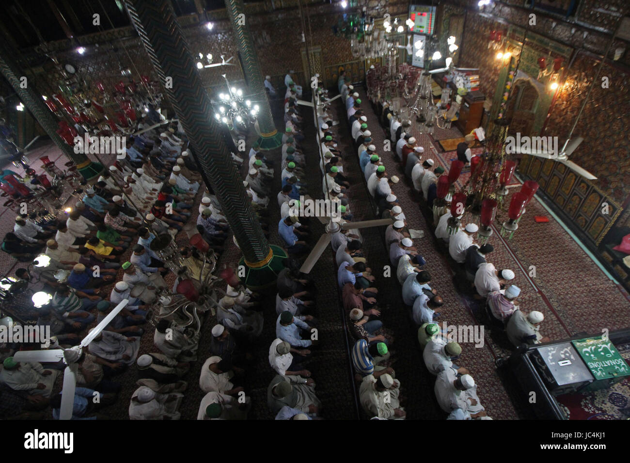 Muslim man prays during the holy month of Ramadan inside a Shah-i ...