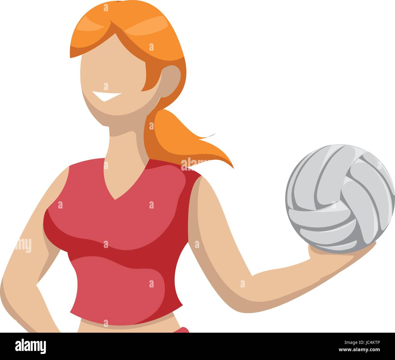 Voleyball player cartoon Stock Vector Image & Art - Alamy