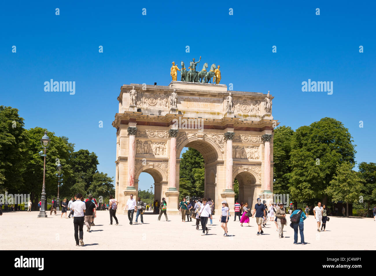 Arc de Triomphe du Carrousel, Paris, France Stock Photo