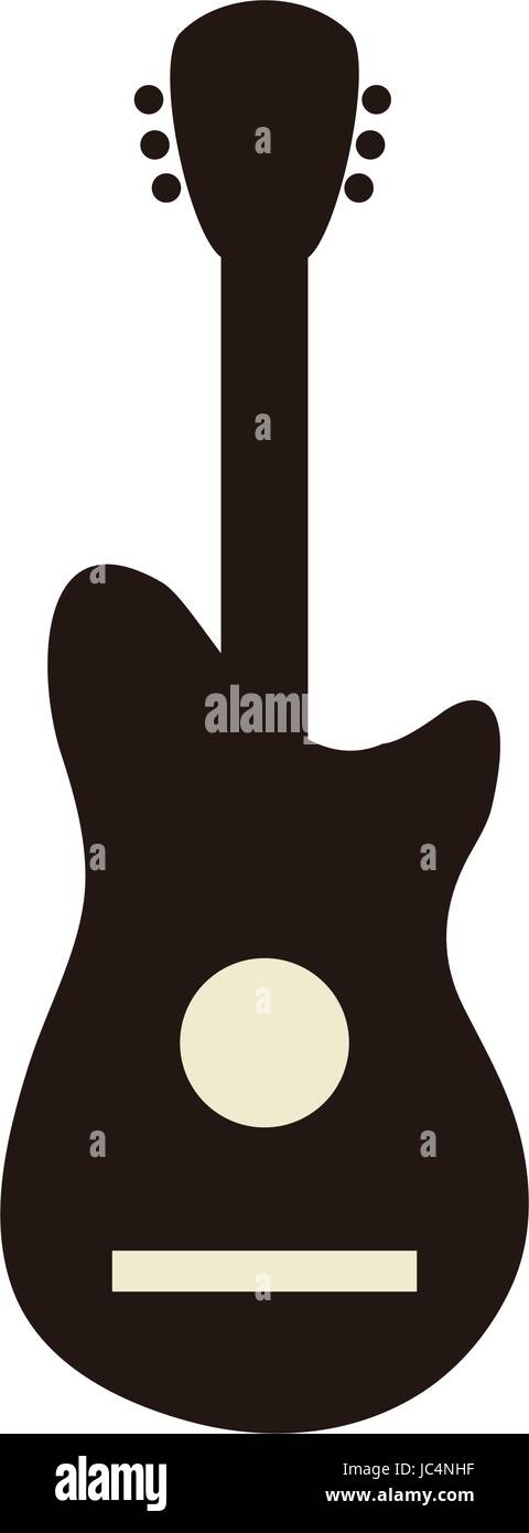Acoustic guitar music instrument Stock Vector Image & Art - Alamy