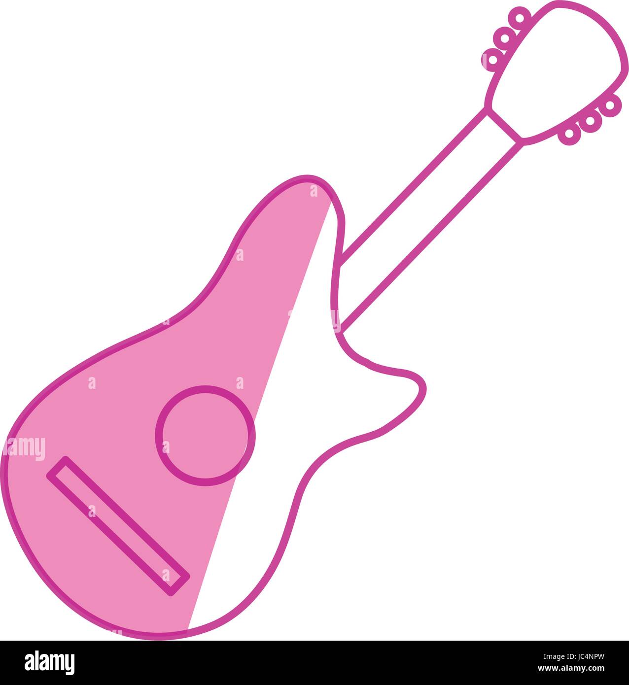 Acoustic guitar music instrument Stock Vector Image & Art - Alamy