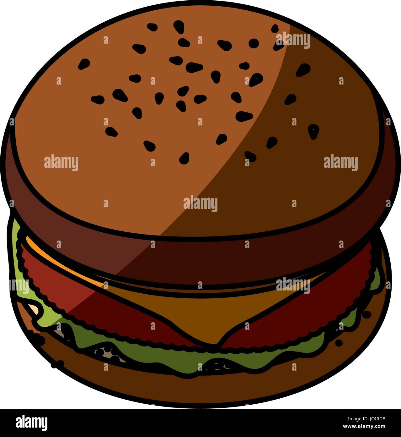 Hamburger fast food Stock Vector Image & Art - Alamy