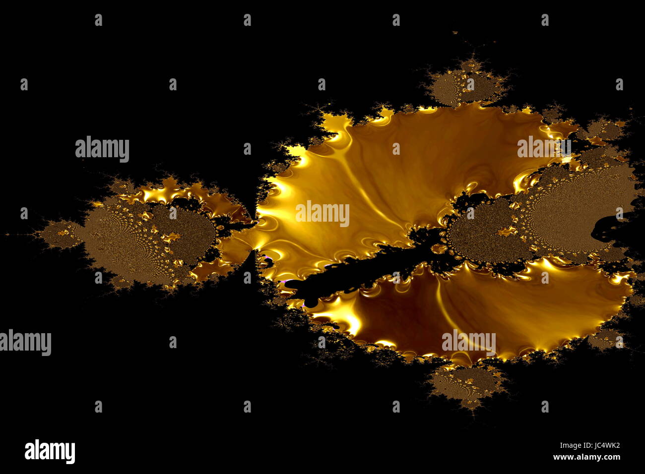 Gold fractal hi-res stock photography and images - Alamy