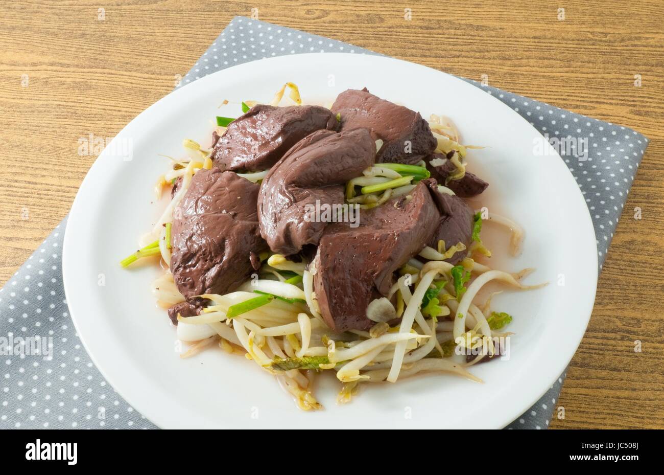 Chinese Traditional Food, A Dish of Stir Fried Bean Sprout with