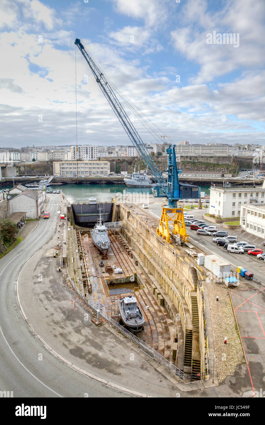 Brest dry dock hi-res stock photography and images - Alamy
