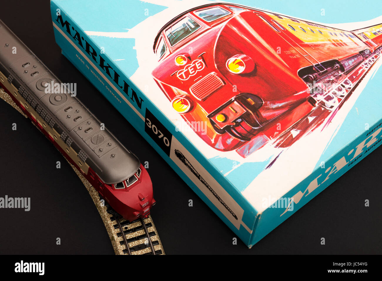 Marklin trans europe express toy train hires stock photography and